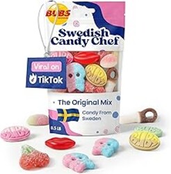 Swedish Candy Chef - Bubs Swedish Candy Mix – Sweet & Sour Gummies – Big Ovals, Skulls & More – 1/2 Pound Assorted Scandinavian Treats Imported from Sweden