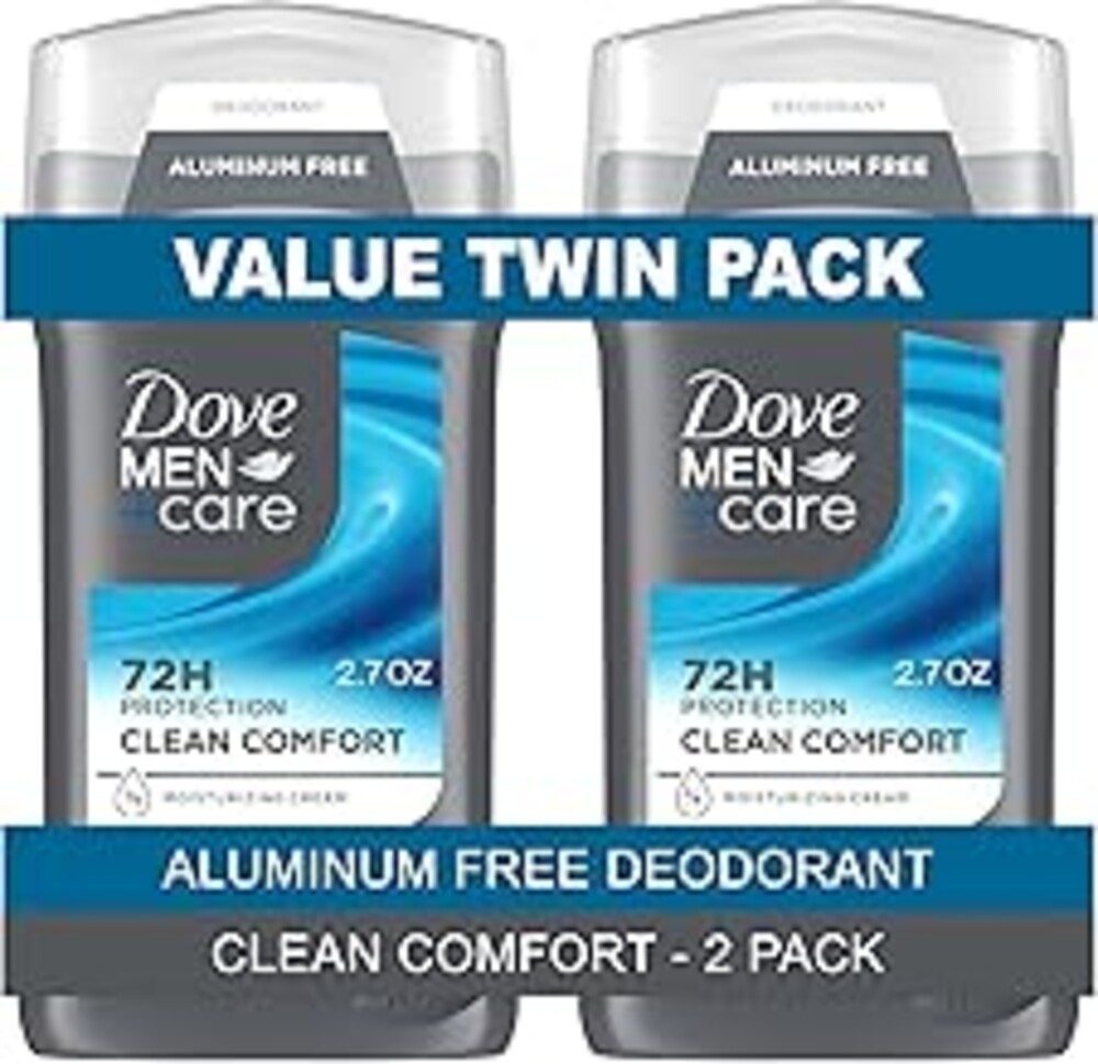 Dove Men+Care Deodorant Stick, Clean Comfort, 3 Ounce, Twin Pack