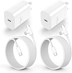 USB C Charger Fast Charging for iPhone 15/16 Pro/Pro Max, 30W USB C Wall Fast Charger Block with 6FT&10FT Long Type C Cable Cord for iPhone 16/15 Plus/iPad Pro 12.9/11/Samsung/Android (2 Pack)