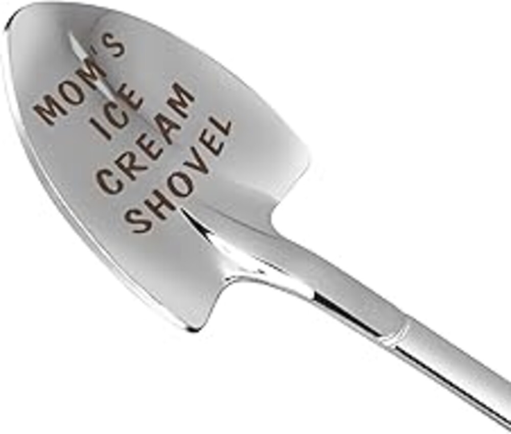 Gifts for Mom mother's day gifts Ice Cream Spoon Scoop for Ice Cream Lovers, Gifts for Women Funny Engraved Stainless Steel Spoon Shovel, Birthday, Mothers Day Gifts for Her