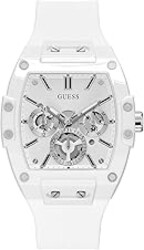 Guess Men's GW0G Series| Analog Trend Watch| Polycarbonate Case| Silicone Bracelet | 50M Water Resistance