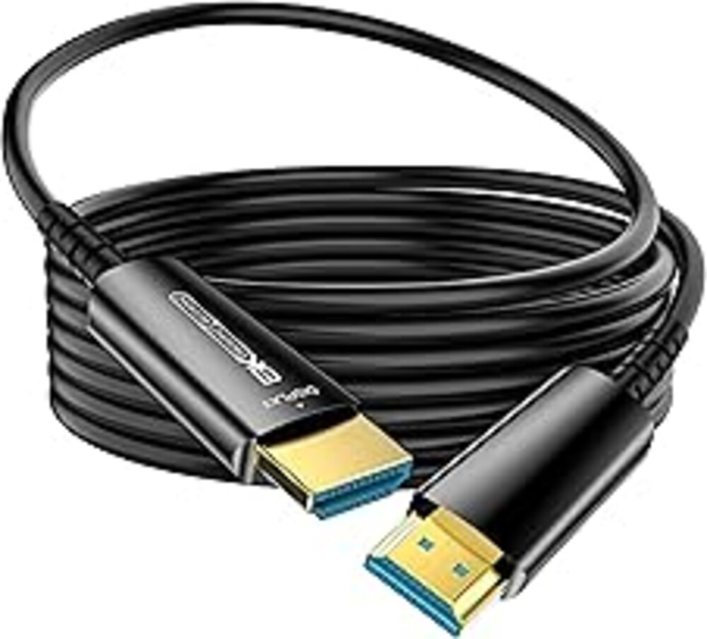 DGHUMEN Fiber Optic HDMI Cable 100 FT, 8K@60Hz 4K@240Hz, Thin Extra Long HDMI Cable 48Gbps Ultra High Speed, Dynamic HDR, eARC, HDCP 2.2&2.3, 3D, Compatible for PS4/5/Xbox/TV/Laptop/Monitor