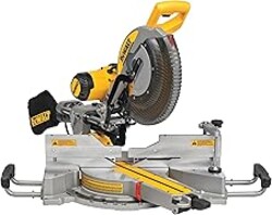 DEWALT Miter Saw, 12-inch Double Bevel Sliding Compound Miter Saw with XPS LED Shadow Light System, Includes Blade Wrench, Material Clamp and Dust Bag (DWS780)