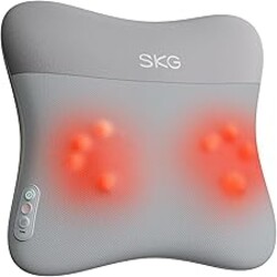 SKG VS500 Cordless Back Massager for Pain Relief Deep Tissue 4D Neck and Back Massager with Dual Sided Heat Valentine Gifts for Men and Women Dad Mom Grandpa