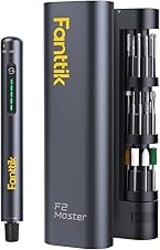 Fanttik F2 Master Mini Cordless Rotary Tool Kit, NeoPulse Motor, 5 Speed, 25000 RPM, Revostor Hub, 35 Accessories, Engraving Pen, for 3D Printer Sanding, Polishing, Drilling, Carving, DIY Crafts