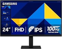 Samsung 24" (S30GD) Essential Monitor with IPS Panel and Tilt Only Stand, 100Hz Refresh Rate, Ergonomic Design, Advanced Eye Care, Game Mode, LS24D304GANXZA