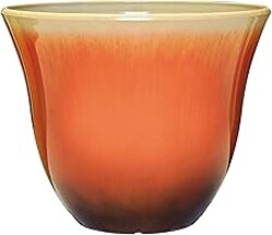 Classic Home and Garden Honeysuckle Resin Planters - Lightweight Indoor & Outdoor Plant Pots - UV-Resistant Plastic Flower Pots - Pot Planters for Flowers & Herbs (15" Tequila Sunrise)