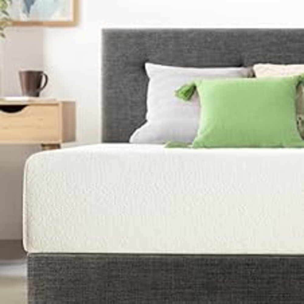 Best Price Mattress 8 Inch Full Mattress Bed-In-A-Box, Green Tea Memory Foam , White