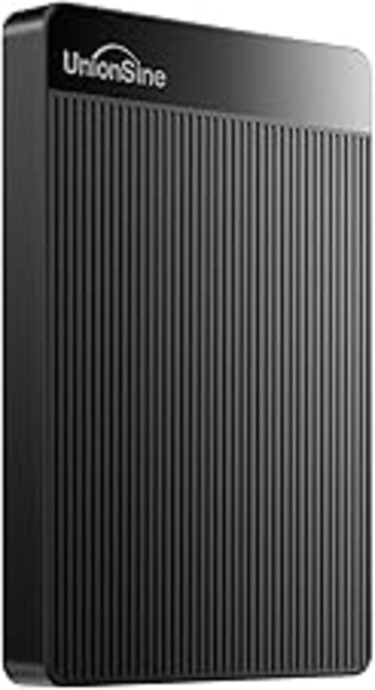 UnionSine 1TB Ultra Slim Portable External Hard Drive HDD-USB 3.0 for PC, Mac, Laptop, PS4, Xbox one, Xbox 360-(Black)