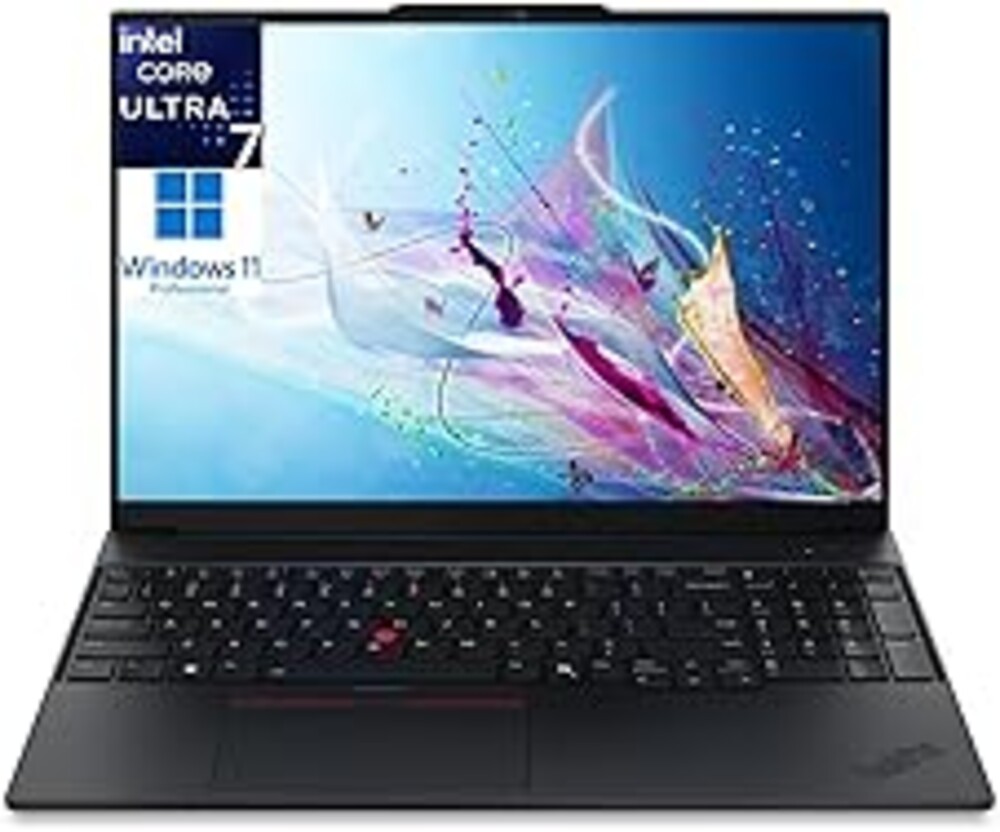 Lenovo ThinkPad E16 Gen 3 Business Laptop Computer, Intel Ultra 7 255H (2026 Edition), 16GB DDR5 & 512GB SSD, Long Battery Life, AI-Ready, Fingerprint Reader, Windows 11 Pro, Multiple I/O Ports