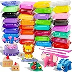MuseLuxe Air Dry Clay - 32 Colors Modeling Clay Kit with 3 Sculpting Tools,Safe & Non-Toxic,DIY Magic Gifts Toys for Boys,Girls,Kids