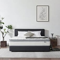Coventa 12 Inch Queen Mattress in a Box, Medium Firm Hybrid Mattress with Pocket Springs and Comfort Foam- Edge Support, Motion Isolation & Pressure Relief
