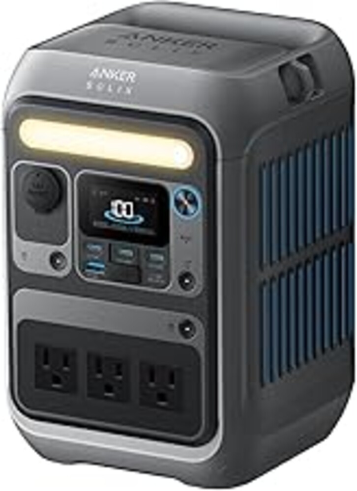 Anker Portable Power Station SOLIX C300, 288Wh LiFePO4 Backup Battery, 300W Solar Generator, 140W Two-Way Fast Charging, for Camping, Hunting, Travel, Blackout & Emergencies (Solar Panel Optional)