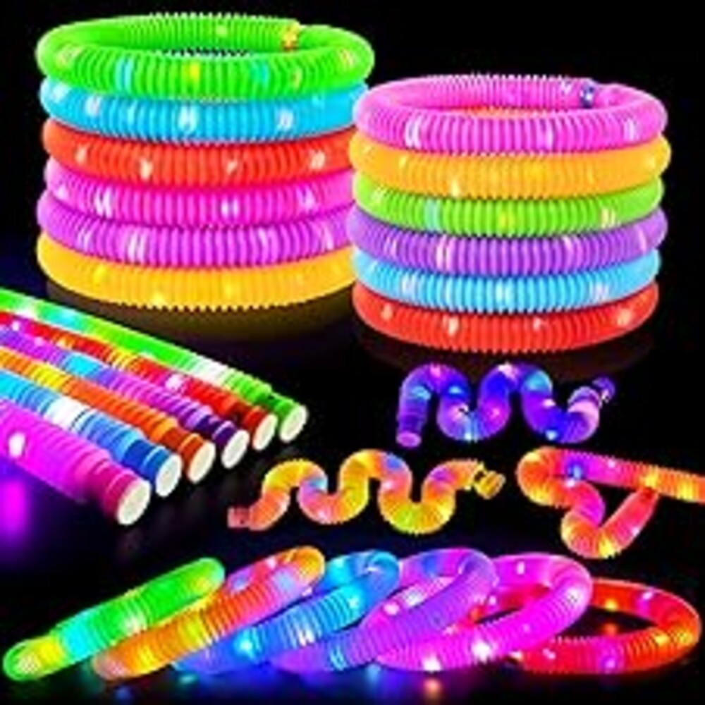 Glow Sticks Bulk Party Favor Supplies for Kids 48 PCS,Glow in the Dark Bracelet Necklace Accessories for Birthday Wedding Parade Throws,Goodie Bag Stuffers Prizes for Toddler Boys Girls