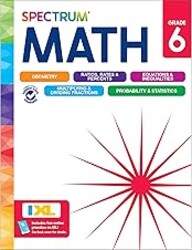 Spectrum 6th Grade Math Workbook, Activity Book for Kids Ages 11-12, Geometry, Ratio, Mathematics Equations, Multiplication and Division of Fractions, and More, Classroom or Homeschool Curriculum