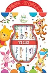 Disney Baby: Winnie the Pooh - My First Library - 12 Board Book Set - First Words, Counting, and More! - PI Kids