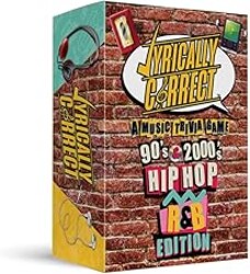 Lyrically Correct '90s & 2000s Music Trivia Card Game - Hip Hop and R&B Edition - Finish the Lyrics Challenge, Fun for Adults, Party or Family Night