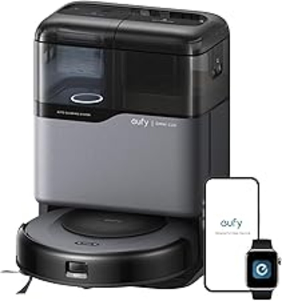 eufy Omni C20 Robot Vacuum and Mop Combo for Hardwood and Carpet | 60 Days Self Emptying, Auto Mop Washing and Drying, 3.35" Ultra Slim, Anti-Tangle for Pet Hair, Powerful Suction