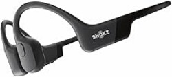SHOKZ OpenRun Bone Conduction Open-Ear Bluetooth Sport Headphones, Running Workout Bundle with Waterproof Carrying Case & Sweat Headband, IP67 Sweat Resistant, 8H Playtime, Mic, Black