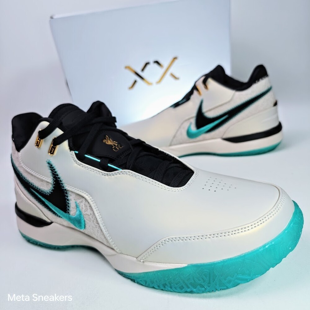 Nike US 14 Men's Light Brown Gold Black Teal Lifestyle  Lebron NXXT Gen AMPD NIB