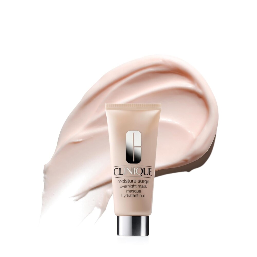 Clinique Moisture Surge Oil Free Overnight Face Mask With Aloe Vera For All Skin Types | Hydrating + Plumping, 3.4 Fl Oz