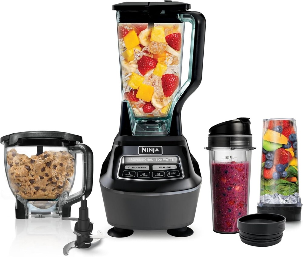 Ninja Kitchen System | All-in-One Food Processor & Blender for Smoothies 1500W
