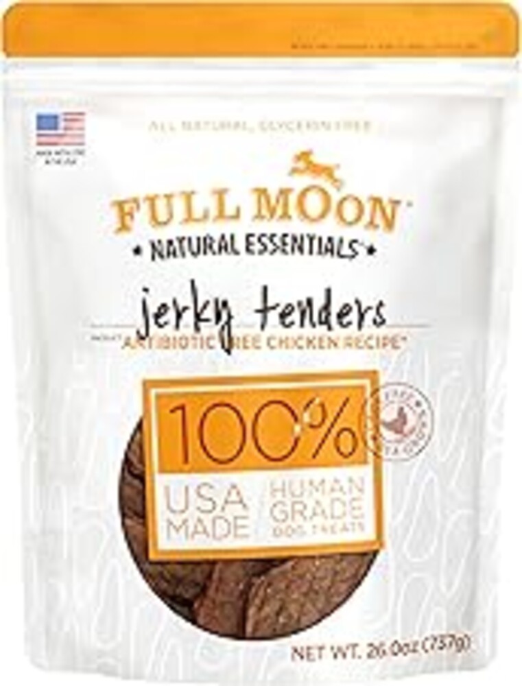 Full Moon Chicken Jerky Tenders Healthy All Natural Dog Treats Human Grade Made in USA 26 oz