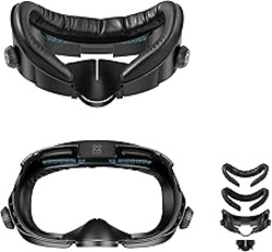 AMVR FC4 Upgraded Face Cover Pad Facial Interface Compatible with Meta/Oculus Quest 3 Accessories, with Knob Adjustable, NOT Compatible with Meta Quest 3S (Better for Halo Head Strap)
