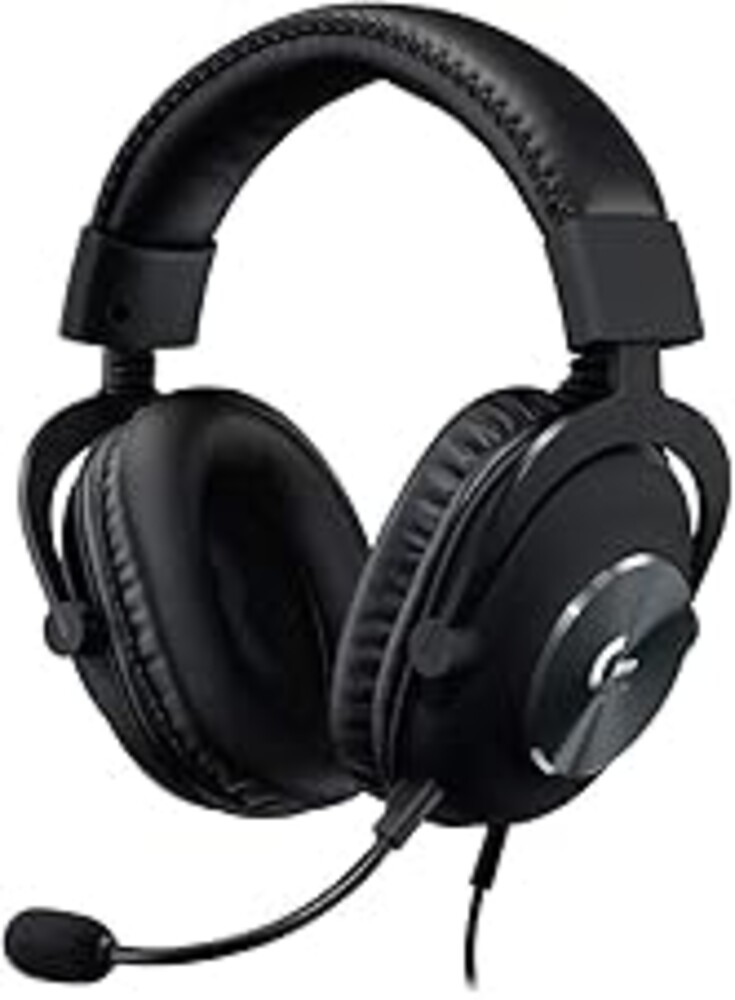 Logitech G Pro X Wired Gaming Headset: Blue VO!CE Detachable Boom Mic, DTS 7.1, 50 mm Drivers, USB/3.5mm Aux, Spare Memory Foam Ear Pads, USB DAC & Bag Included - Black