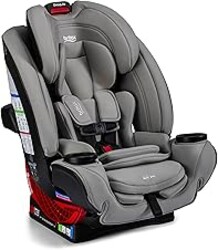 Britax One4Life All-in-One Car Seat, Up to 10 Years of Use, Rear Facing, Forward Facing, & Booster Modes, Extended Rear-Facing, ClickTight Installation & Breathable SafeWash Fabrics — Mineral Gray