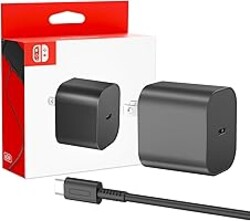 Charger for Nintendo Switch 2-20V 3A 60W AC Adapter Fast Charging with 5ft USB C Cable - Compatible with Switch/OLED/Lite/Steam Deck - Support 4K TV Mode - Original Quality