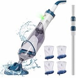 ENHULK PC10 Pro Cordless Handheld Pool Vacuum for Above Ground Pool and Inground Pool (2025 Upgraded), 60-Minute Runtime, Powerful Suction up to 18.5 GPM, Efficient Leaf and Debris Removal