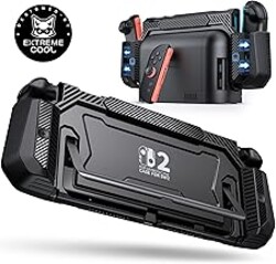 Dockable Case for Nintendo Switch 2,[Exclusive Pop-up Joy-Con Quick Release][Military-Grade Protection][Stand Compatible] Switch 2 Protective Case with Ergonomic Grip, Hard Shell for Switch 2 Console