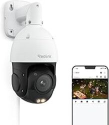 REOLINK 4K UHD PoE PTZ Camera for Outdoor Security, 360° Pan & 90° Tilt for Auto Tracking, 5X Optical Zoom and 3D Zoom, AI Detection, Color Night Vision, 24/7 Recording, 2 Way Talk, RLC-823S1