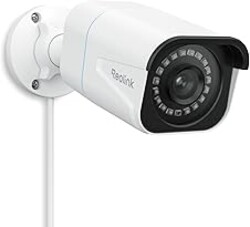REOLINK 4K/8MP Wired Security PoE IP Camera, Human/Vehicle/Pet Detection, Time-Lapse, 100ft IR Night Vision, Work with Smart Home, Up to 512GB microSD Card, Outdoor/Indoor Surveillance, RLC-810A