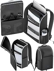 LVVIL Backpack for PS5/ Slim/ Pro Console, Full Protection PS5 Carrying Case Travel Bag, Large Capacity PS 5 Storage Bag for Dual Controllers, PS Portal, Laptop, Game Cards, Sony PSP Accessory Kits