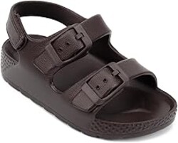 ChayChax Toddler Boys Girls Double Buckle Sandals Children's Adjustable Back Strap Water Sandal