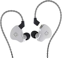 YINYOO KBEAR KS1 in Ear Monitor Bass Earbuds Wired Earbuds,Clear Sound Stereo Headphones, Vocals Forwards High Resolution Noise Canceling Earphones, Dual Magnectic Circuit Dynamic Detachable Cable