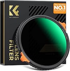 K&F CONCEPT 55mm True Color Variable Fader ND2-32 ND Filter and CPL Circular Polarizing Lens Filter in 1 for Camera Lens Neutral Density Polarizer Filter (Nano-X Series)