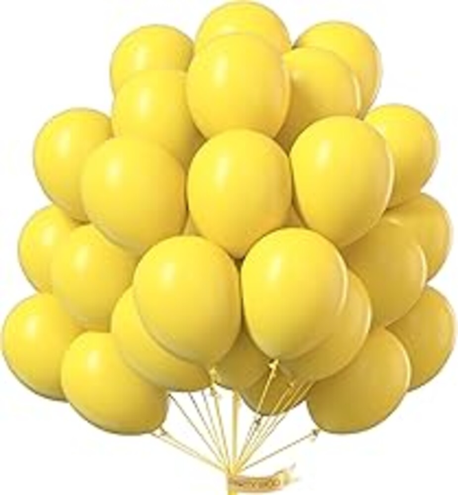 PartyWoo Yellow Balloons 50pcs 12 Inch Latex Helium Balloon for Birthday Baby Shower Graduation Sunflower Anniversary Engagement Bee Hawaiian Beach Lemon Theme Party Decorations Yellow-Y55
