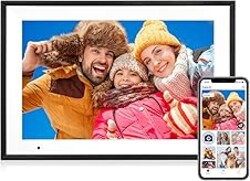 Digital Picture Frame 10.1 Inch Digital Photo Frame 32GB Storage, WiFi Picture Frame with1280x800 IPS Touch Screen, Auto-Rotate Photo Frame Share Your Photos and Videos via AiMOR App, Black