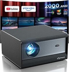 ELEPHAS Smart 4K Supported Projector with WiFi & Bluetooth, 2000 ANSI Lumens, Compatible with Netflix, Prime Video, YouTube, Auto Focus & Keystone, Dust-Proof Sealed, Dolby Audio Video Projector
