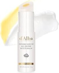 d'alba Piedmont White Truffle Double Serum All-in-one Multi Balm, Stick Balm, Vegan Skincare with Vitamin C and Vegan Collagen, 3-in-1 Anti Wrinkle, Eye Treatment, Dark Spot Remover
