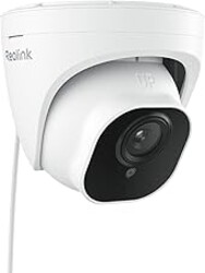 REOLINK Wired Security Camera Outdoor, IP PoE Dome Surveillance Camera, Smart Human/Vehicle Detection, Work with Smart Home, 100ft 5MP HD IR Night Vision, Up to 512GB microSD Card, RLC-520A