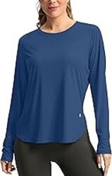 Women's Sun Shirts UPF 50+ Long Sleeve UV Protection Shirt Lightweight Quick Dry Workout Hiking Tops for Women