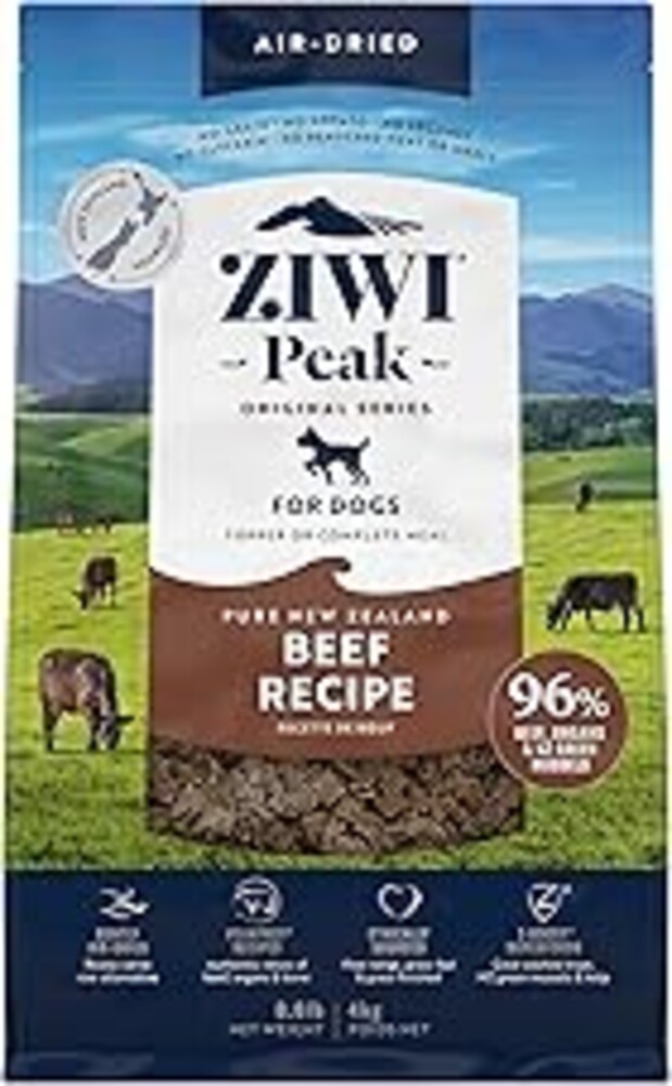 ZIWI Peak Air-Dried Dog Food – Beef - All Natural, High Protein, Grain Free, Limited Ingredient w/ Superfoods (140.8oz)