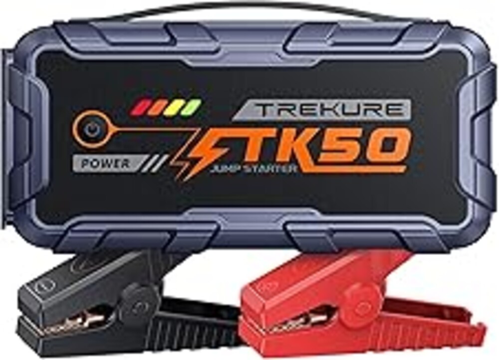 TREKURE Car Battery Jump Starter 8000A 26800mAh, Portable Car Jump Starter for All Gas and 12L Diesel Engines, Power Bank & Battery Jumper, Portable Jump Box Car Battery with Fast Charge, LED Light