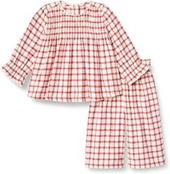 Amazon Essentials x Sofia Grainge Toddler and Baby Girls' Long Sleeve Flannel Set
