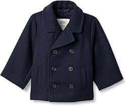 Amazon Essentials x Sofia Grainge Toddler and Baby Boys' Wool Blend Double Breasted Coat