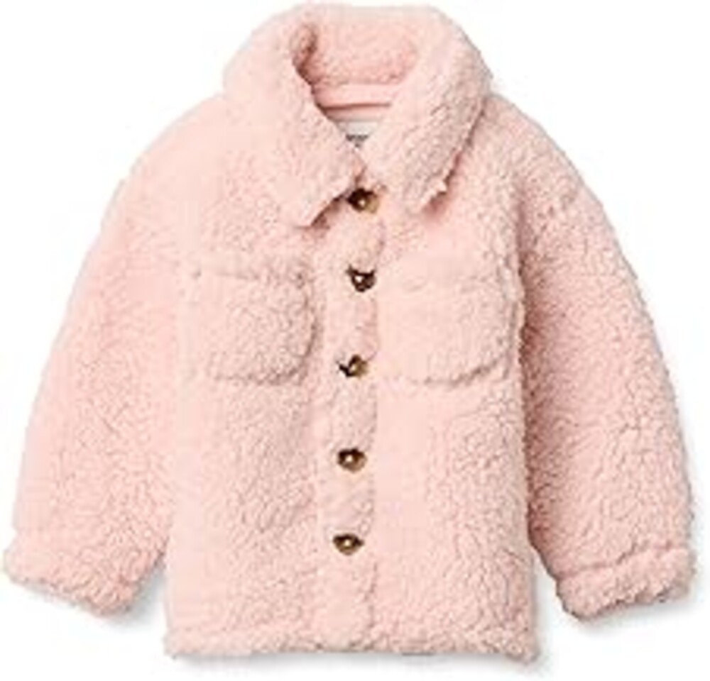 Amazon Essentials x Sofia Grainge Toddlers and Baby Boys' Sherpa Fleece Overshirt Jacket